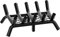 INNO STAGE Kaminroste mit Glutungshalter – 43,2 cm Kaminholzrost, Kaminholz-Holzscheithalter-Rack, innen Schmiedeeisen Feuerrost für Herd, Innenbereich, Outdoor, Camping