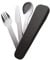 Smash Reusable Stainless Steel Travel Utensils/Cutlery Set with Silicone Case Black