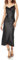 The Drop Robe Nuisette pour Femme, Col Bénitier, Scarlett, Noir, Taille XS