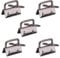 Trimming Shop Key Fob Hardware Gunmetal 1 Inch/25mm Set of 5 Key Fob Clamps Lanyard Wristlet Key Chain with Metal Split Ring for Webbing Strap Ribbon Leather Belt