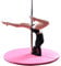Dxcaicc Pole Dance Matte 120cm Runde Stangentanz Schutzmatte Stripper Pole Dance Crashmatte Tragbare Faltbare Anfängerschutzmatte Fitness Gymnastik Stoßdämpfende Sicherheitsmatte,Rosa,Thickness 3cm