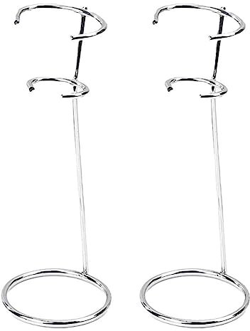 RJSQAQE Paquete de 2 soportes para espumador, soporte para espumador de leche de acero inoxidable, soportes para espumadores de café de mano, soporte para batidor de huevos eléctrico de bebidas