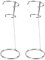RJSQAQE Paquete de 2 soportes para espumador, soporte para espumador de leche de acero inoxidable, soportes para espumadores de café de mano, soporte para batidor de huevos eléctrico de bebidas