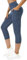 Flatik Sporthose Damen 3/4 Damen Sporthose，Damen Blickdicht Laufhose， Sport Leggings Damen 3/4 Fitnesshose Laufende Leggings L