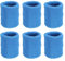 PATIKIL 6 Packung Schweißbänder Handgelenk 8x10cm Weiche Verdickte Baumwolle Fitness Arm Schweißband für Tennis Basketball Fußball, Himmel Blau
