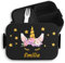 Kinder Bento Box Midi für Mepal Bentobox - Brotbox Einhorn Lunchbox Unicorn I - 900 ml - Schwarz - einhorner brotdose jausenbox mädchen schule einhörnern lunch kindergarten