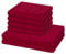 Möve for frottana - 6 teiliges Frottier-Set - Pearl (4 X Handtuch 2 X Duschtuch im Set) - 500 g/m2 - Baumwolle - Walkfrottee - saugstark - weich und flauschig - Ruby