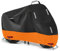 300D Funda de Moto Scooter Exterior Impermeable, Cubierta Motocicleta Moped Interior con 5 Tiras Reflectantes, 2 Agujeros de Bloqueo y 2 Hebillas a Prueba de Viento (M: 200 x 90 x 100 cm)