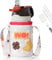 FEIJIAN Gourde Isotherme Enfant avec paille - 350ML/400ML Bouteille Isotherme Enfant - Sans BPA Tritan, Anti-fuite reutilisable pour l'école, Les Sports et la Maternelle