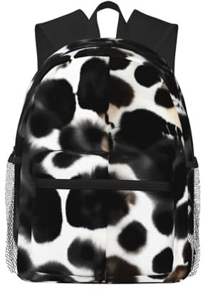 MQGMZ Rucksack mit Cowgirl-Stiefel-Motiv, leicht, langlebig und stilvoll, Reisetaschen, Sporttaschen, für Herren und Damen, Kuhfell-Aufdruck, Einheitsgröße