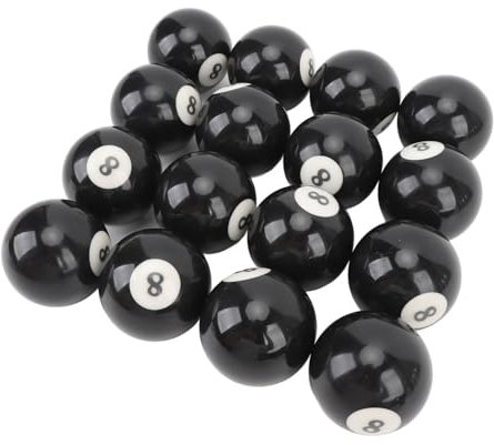 Pool Eight Ball, Schlagfester 16-teiliger 8-Pool-Ball-Ersatz für Billardzimmer