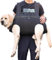 KAJILE Großer Hunde-Rucksack,Ganzkörper-Hebegurt mit Griff,Reflektierend Brustgeschirr Hund,Hundegeschirr Gepolstert,Alte Gelenkverletzungen,Arthritis,Hinterbeinunterstützung,Schwarz,XXL