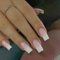 Ombre French False Nails Long Square, SXVME French Press on Nails Medium Long Coffin, Gradient Pink Fake Nails Long, Elegant Ombre Pink Nails Press on, Acrylic Stick on Nails for Women Daily Wear