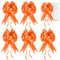 Prmape 30 Pcs Geschenkschleife Orange, Schleife Hochzeit Geschenk, Auto Schleifen für Hochzeit, Zugband Polyband Dekoschleife für Hochzeit Geburtstage Geschenkverpackung Auto Deko Tüten Zuckertüten
