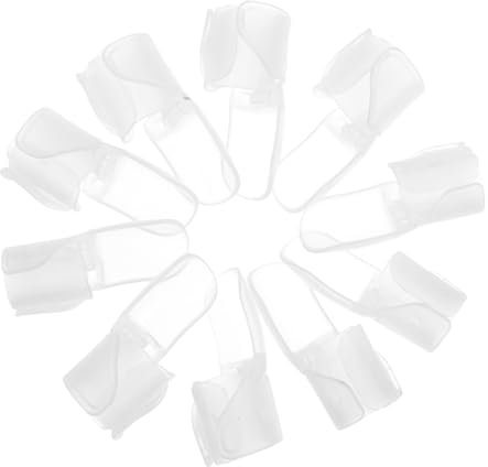 IWOWHERO Finger Tip Protectors Nail Varnish Spill Proof Soft Plastic Nail Guards Manicure Accessories Kit