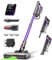 Cordless Vacuum Cleaner 550W 45KPA Powerful Suction 60 Mins Stick Handheld Vacuum Cleaners Green LED Anti-Tangle Brush Aromatherapy 1.8L Dust Cup One-Touch Empty for Carpet/Hardwood/Pet Hair/Car/Stair