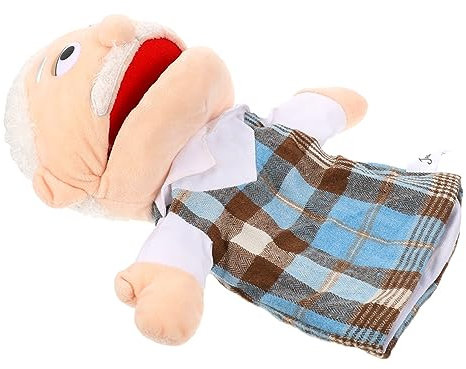 HEALSOPTHY Dekorative Handpuppe Großvater Handspielzeug Für Interaktive Figurenpuppe Für Geschichtenerzählen Lebensnahe Darstellung Für Weihnachten