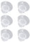 6pcs Wearable Pump Flange Inserts for Hands Bust Pumping Silicone Flanges for Nursing Moms (13MM)
