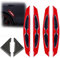 6PCS Reflective Car Door Edge Protectors,Carbon Fiber Car Door Corner Protector Anti-collision Sticker Anti-Collision Auto Front Door Self-Adhesive