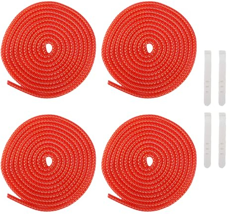 QLD COVER 4pcs 1.6M(5.25FT) Spiral Cable Protector, Multicolor Suitable for Most Phone/Pad/Laptop USB Wire Cord Savers Protection Cover Anti-break Wrap Charger Data Line Cables Sleeves, Laser Red