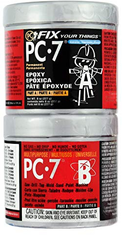 PC-Products 87770 PC 7 Epoxidharz einlegen, 0.5 lbs, Dunkelgrau