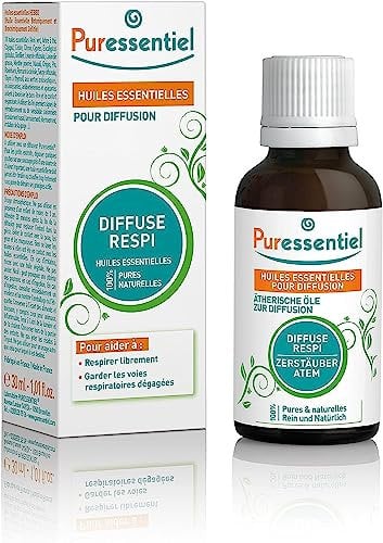 Puressentiel - Atemwege - Duftmischung - Ätherische Öle zur Diffusion - Zerstäuber Atme - 100% rein und natürlich - Hilft, die Atemwege zu befreien - 30 ml
