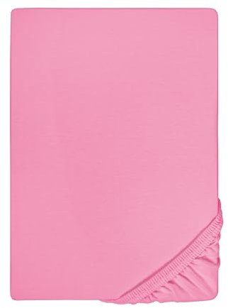 biberna Feinjersey-Spannbetttuch 0077144 pink 1x 90x190 cm - 100x200 cm
