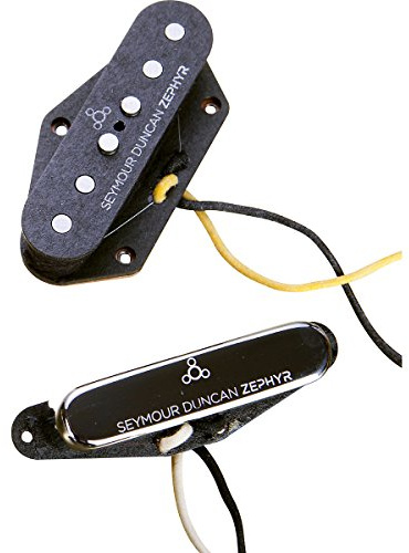 Seymour Duncan Zephyr Silver Tele Pickup Set - Black/Silver