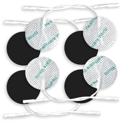 Tens Electrode Pads (8pcs) Round Self-Adhesive Electrodes Targeted Pain Relief Compatible with Neurotrac, Flexi tens Devices