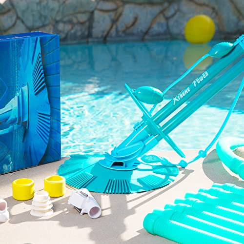 XtremepowerUS 75037 Climb Wall Pool Cleaner Aspiradora automática de succión genérica, Azul