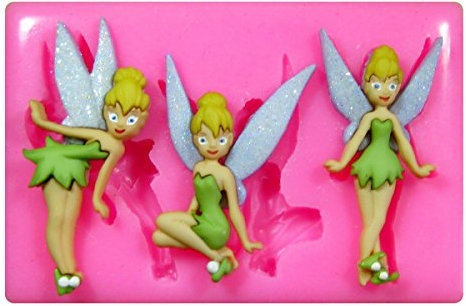 Tinkerbell Fairy Silicone Mould Mold for Cake Decorating Cake Cupcake Toppers Icing Sugarcraft Tool by Fairie Blessings
