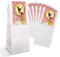 Logbuch-Verlag 10 kleine weiße Papiertüten mit PFERD Aufkeber rosa pink - Pferdeparty Mädchen Kindergeburtstag Reiten Geschenkverpackung