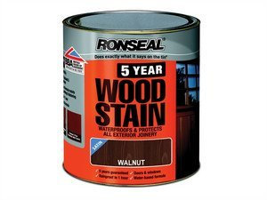 Ronseal 5YWSBE25L 5 Year Woodstain Black Ebony 2.5 Litre by Ronseal