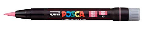 Posca Acrylic Paint Marker, PCF-350 Brush tip, Pink (PX146647000)