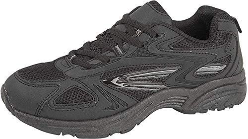 DEK VENUS III Mens Casual Lace Up Trainers Black UK 9