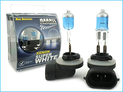 CARALL 2 Pezzi Lampade Alogene 12V Bianche ad Effetto Xenon (881 H27 12V 27W Attacco PGJ13)