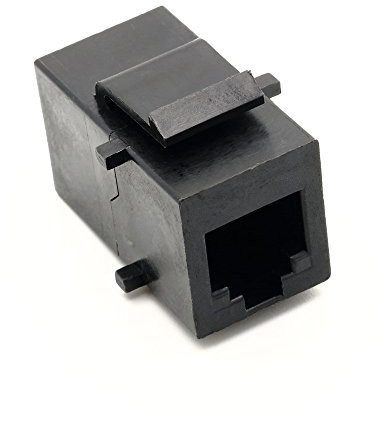 RiteAV Schwarz RJ11/RJ12 Telefon Keystone Jack Weiblich zu Weiblich