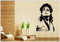 Deco-idea Wandtattoo wandaufkleber wandsticker Photo Porträt Michael Jackson tanzen wph042(010 Weiss, set4:ca. 75 x 118 cm)