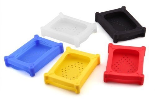 preamer Silikon Case Cover Displayschutzfolie für 8,9 cm HDD HD Festplatte Festplatte, 5 Farben
