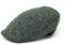 Hanna Hats Traditionelle Tourenkappe aus irischer Wolle, mit Satin gefüttert, hergestellt in Irland, Grün meliert, XX-Large