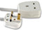 Ex-Pro 1 Gang Way 0.5m Metre 13A Mains Power Extension Socket Lead Cable White