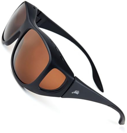 Fortis Eyewear OverWraps Polarised Fishing Sunglasses with UV400 Protection Anti-Glare