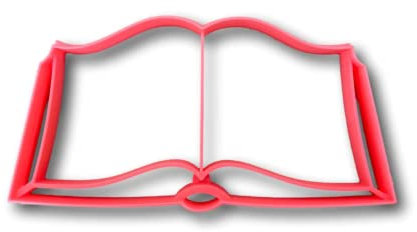 Cortador de galletas de libro