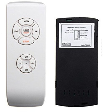 C-FUNN 110-240V Universal Deckenventilator Lampe Fernbedienung Kit Timing Wireless Control