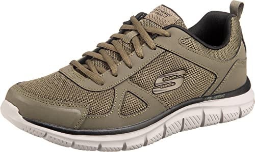 Skechers Men's Track Scloric Oxford, Olive, 12 UK