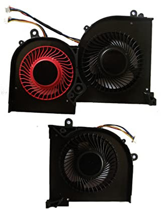 HK-part Fan Compatible MSI GS65 GS65VR Laptop MS-16Q2 16Q2-CPU-CW Series Gpu Cooling Fan 4-Pin DC5V 0.5A