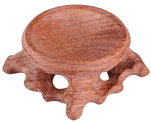 Hztyyier Soportes de bola de cristal Soportes de exhibición de madera de la bola de la plataforma del huevo para la decoración casera Regalos de escritorio de la oficina bolas de adivinacion soporte