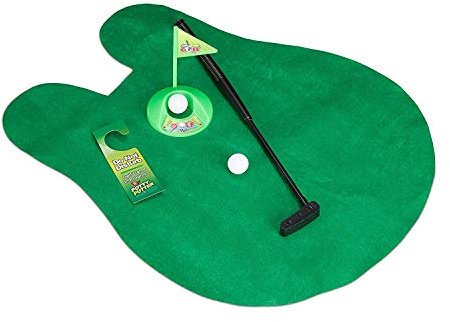 Golfset zum Spielen im Bad - ein lustiges Abhängespiel im Waschbecken - Grün