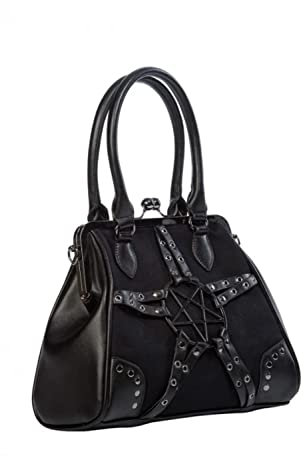 Banned Alternative Pentagram Frauen Handtasche schwarz Polyurethan, Polyester Gothic, Rockwear