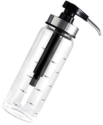 Edelstahl Glas Honigspender 300Ml Auslaufsichere Pumpflasche Für Marmelade Und Sirup Ideal Für Küche Und Haushaltsorganisation